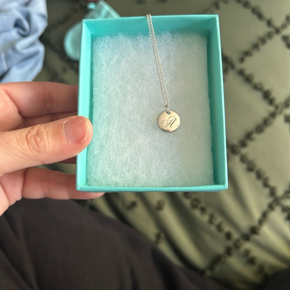 Tiffany & Co. Silver Monogram Necklace